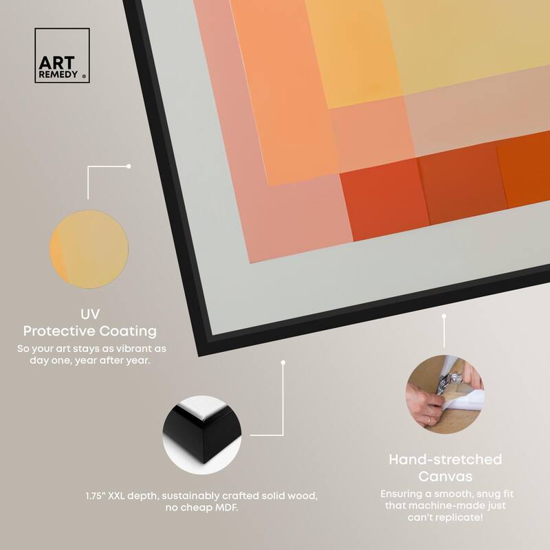 Minimal Color Blocks II Canvas by Art Remedy
