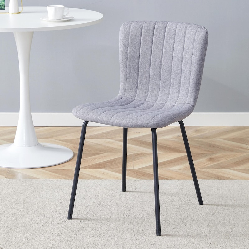 Upholstery Dining Chairs Set of 4 - Black,Grey