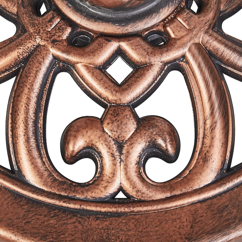 Javlergo 28" Pedestal Outdoor Bird Bath for Outside Vintage Bronze Polyresin Lightweight Antique