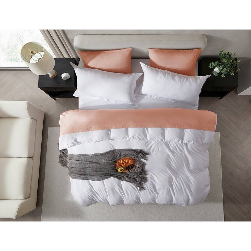 Nestl Premium Ultra Soft Pre-washed Duvet Cover Set with Zipper Closure and Corner Ties