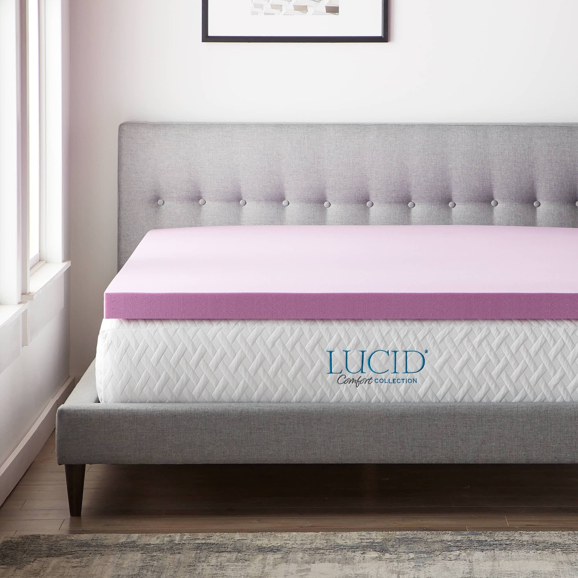 Lucid mattress online topper 4 inch