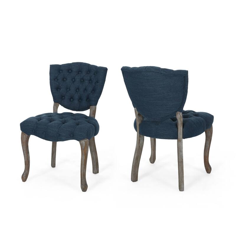 Crosswind Diamond Stitch Fabric Dining Chair by Christopher Knight Home