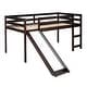 preview thumbnail 19 of 42, Twin Size Loft Bed Wooden Kids Bed with Slide,Ladder and Guardrails,Multifunctional Design