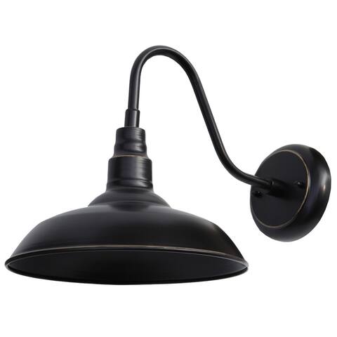 AA Warehousing Lora 1 Light Outdoor Wall Lighting in Black