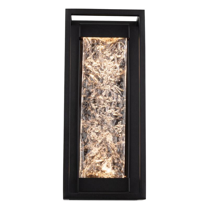 Elyse 12in LED Indoor or Outdoor Wall Light 3000K Black