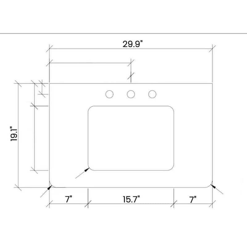 30" Striped Oak Bathroom Vanity With Ceramic Sink, Freestanding Bathroom Vanity, Pre-Assembled