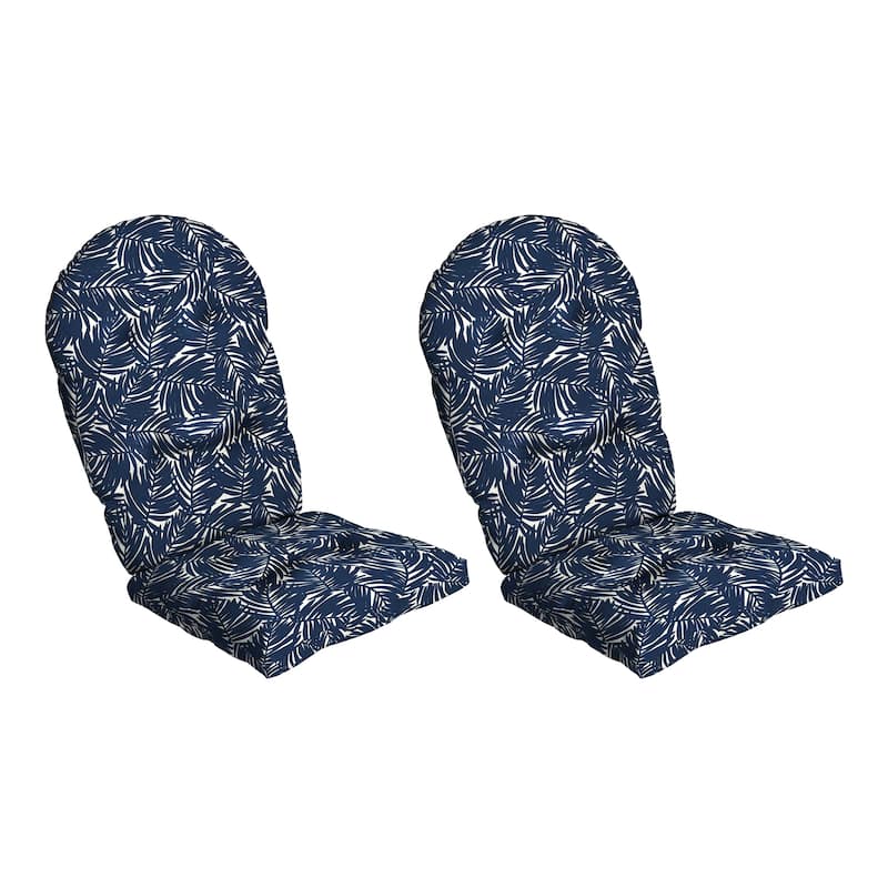 ARDEN earthFIBER Outdoor Adirondack Cushion, 2 Pack, 21.5 x 48 - Navy Blue King Palm