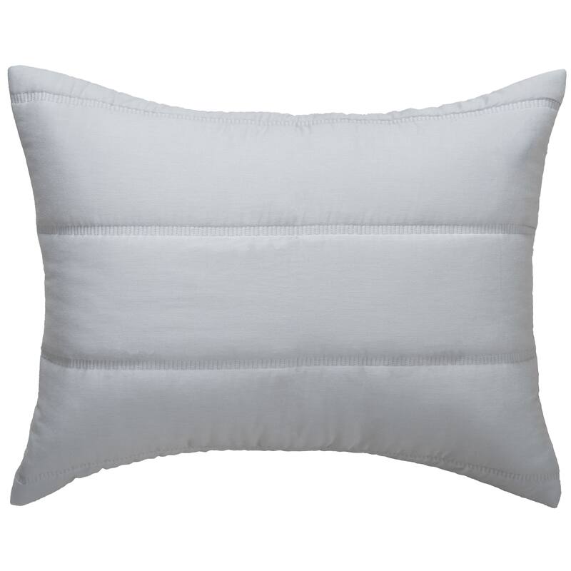 Rizzy Home Blackberry Grove Gray Channel Stitched Quilt Set