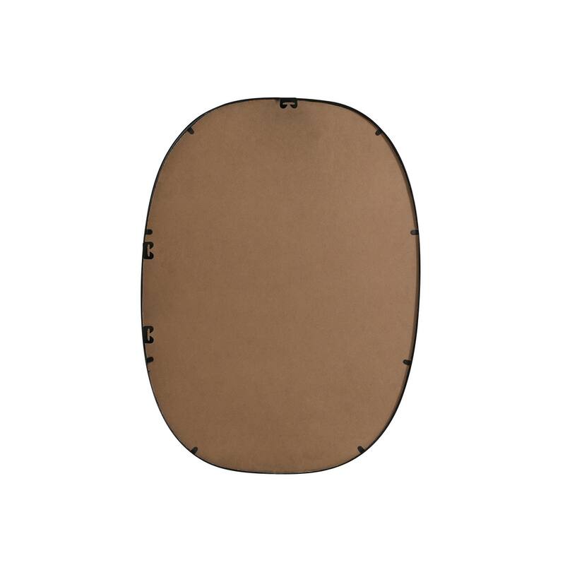 Indigo Home Metal Frame Oval Mirror 27x36 Inch