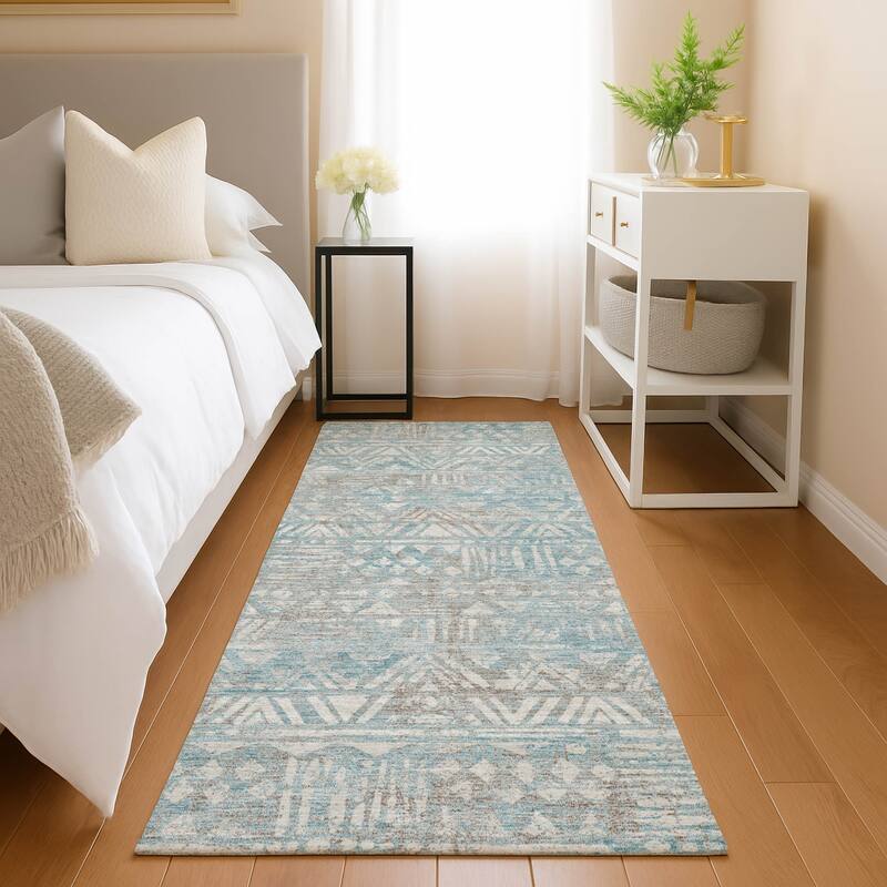 Machine Washable Indoor/ Outdoor Global Jara Chantille Rug