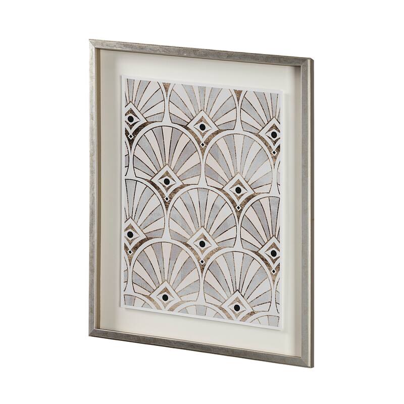 Deco Patterning I Framed Art Print