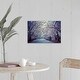 preview thumbnail 25 of 28, Great Big Canvas "Cherry blossoms in Central Park's in New York City." Muted Blue Black Wrapped Canvas Print Wall Artwork