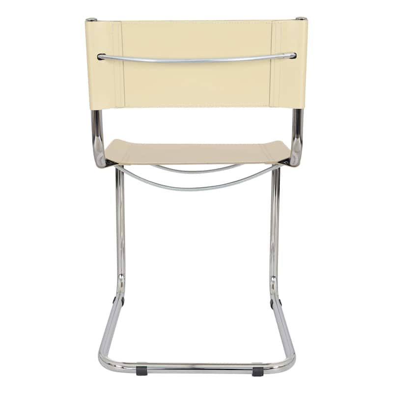 Breuer Chair Company Mart Stam Cantilever Side Chair w/ Chrome Frame (Various Bonded Leather Colors)