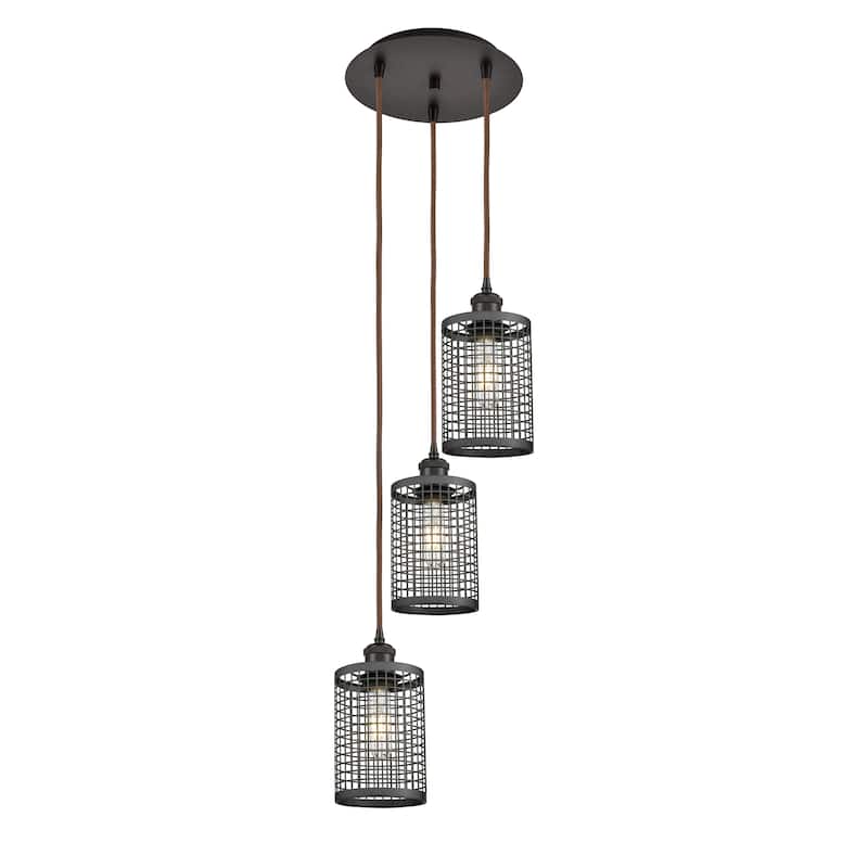 Innovations Lighting Nestbrook - 3 Light Cord Hung Multi Pendant - Oil Rubbed Bronze