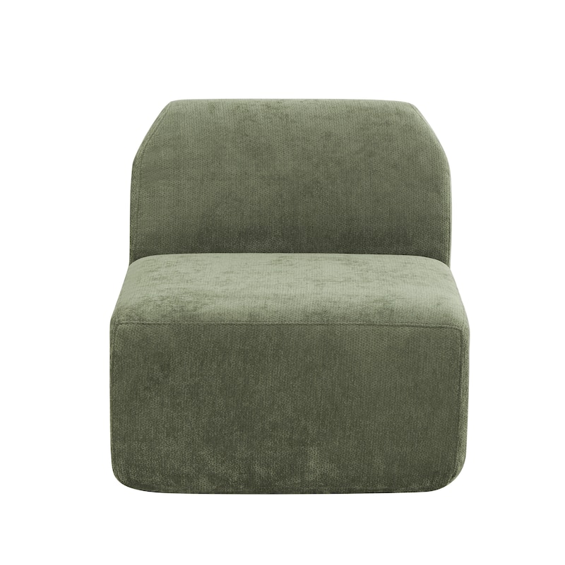 Christopher Knight Home - Modern Upholstered Curved Sectional Sofa with Deep Seat Ottoman