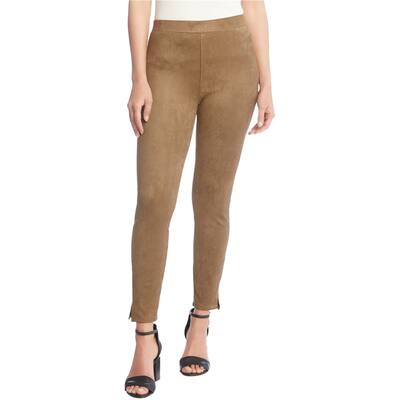 Karen Kane Womens Faux-Suede Casual Leggings,, Brown, Small