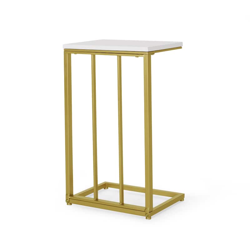 Durand Modern Glam Faux Wood End Table by Christopher Knight Home