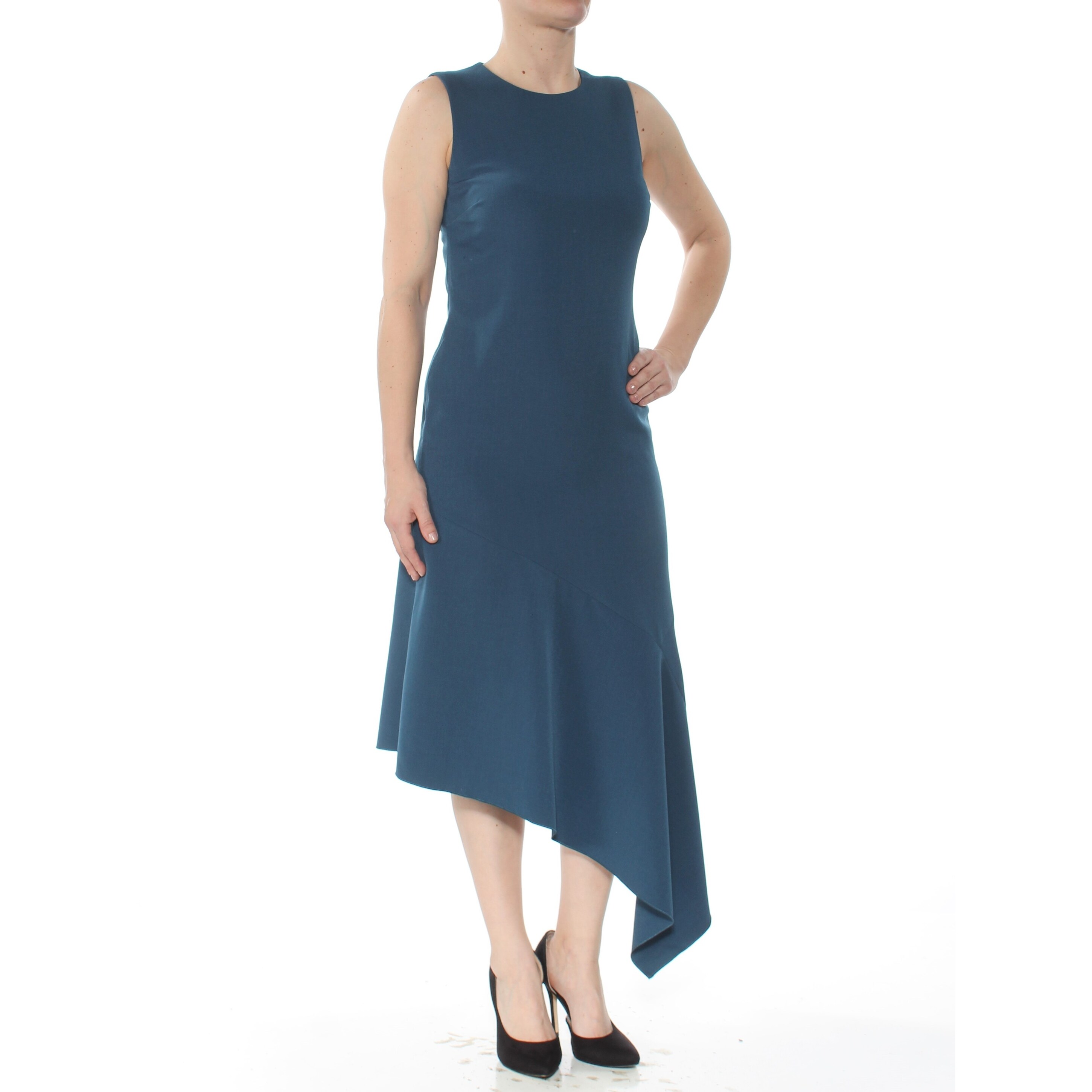 teal work dress