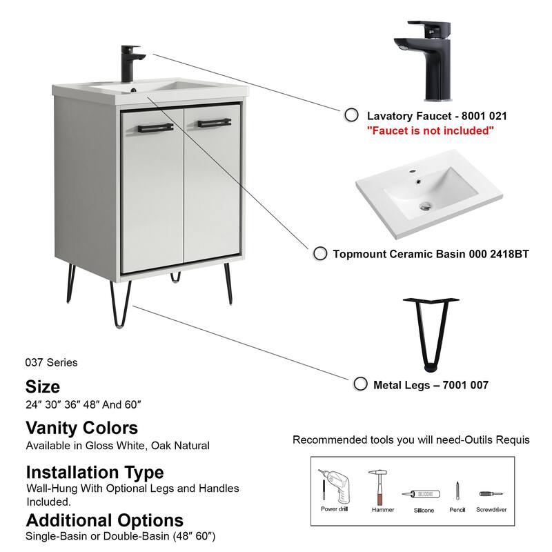 Mitchell 24" Single Bathroom Vanity Set