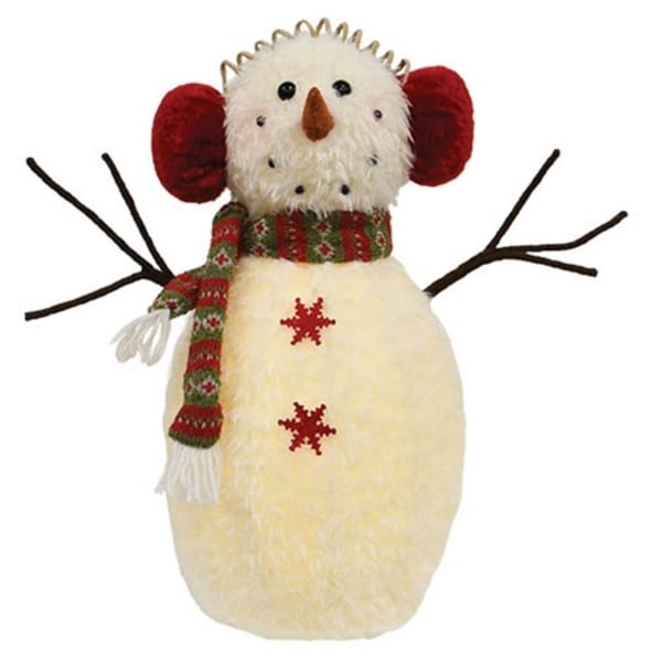 LED Snowman with Earmuffs - 17undefinedL x 8undefinedW x
