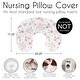 preview thumbnail 6 of 4, Sweet Jojo Designs Watercolor Floral Nursing Breastfeeding Pillow Cover Case Pillow Not Included Pink Grey Boho Shabby Chic Rose