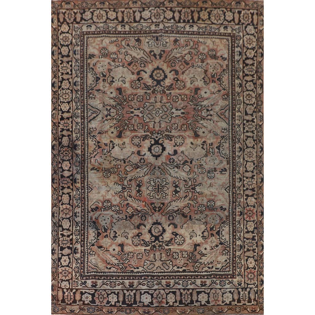 Mahal Persian Antique Area Rug Handmade Wool Carpet - 7'5"x 10'7"