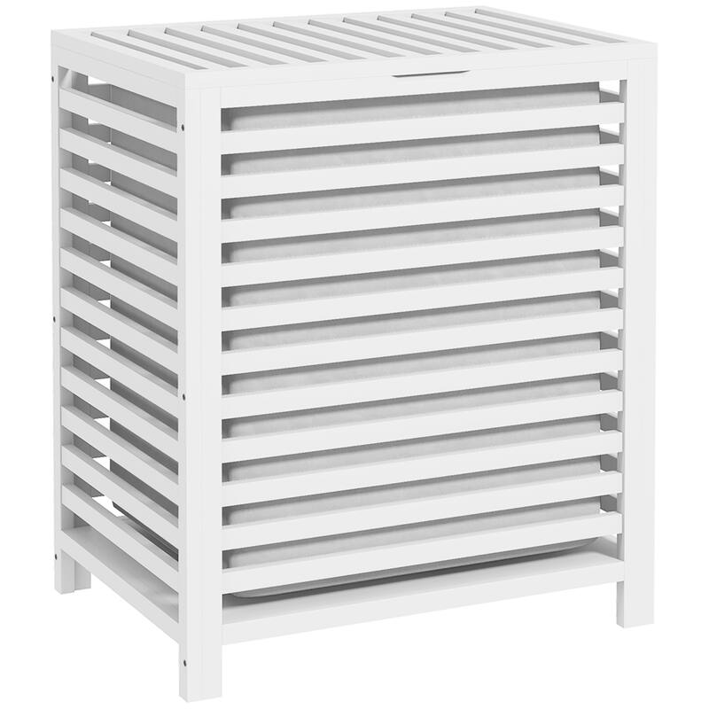 Homcom Bamboo Laundry Hamper With Lid