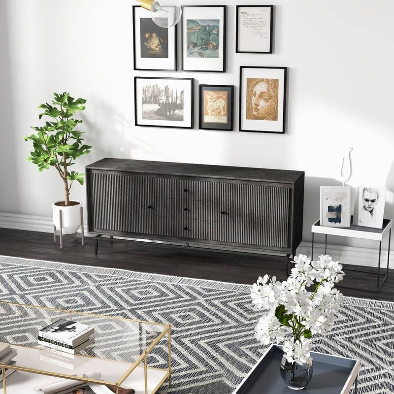 Camilo 69" Wide 3 Door Wood Sideboard - 69 x 16 x 31