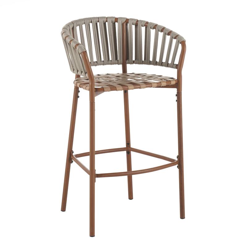 Outdoor Matal Rope Barstool
