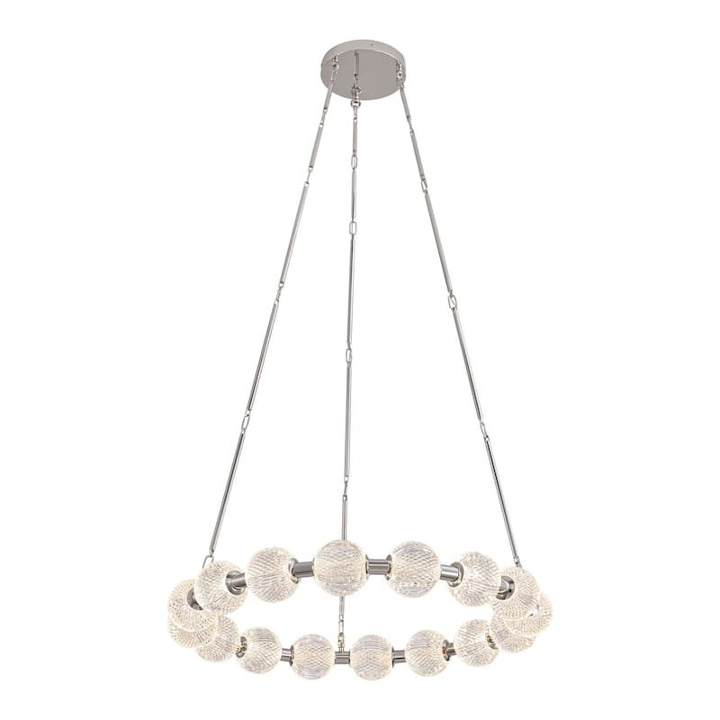 Alora Lighting CH321032-UNV-010 Marni 33" Wide LED Ring Chandelier