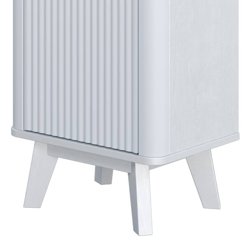 68" H Tall Bathroom Storage Cabinet with Adjustable Shelves and One Drawer & Door, Storage Cabinet for Bathroom, Living Room