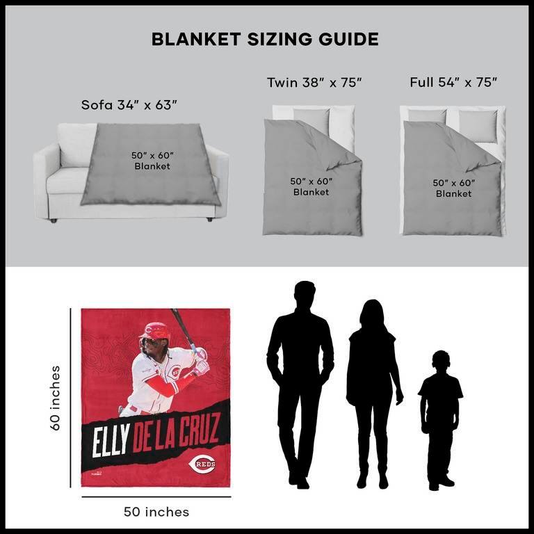 MLB Cincinnati Reds Silk Touch Sherpa Throw Blanket