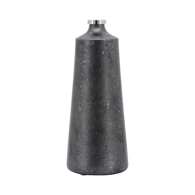 Sagebrook Home Glass & Aluminum Vase, Exquisite Home Decor Piece, Unique Accent for Stylish Interiors