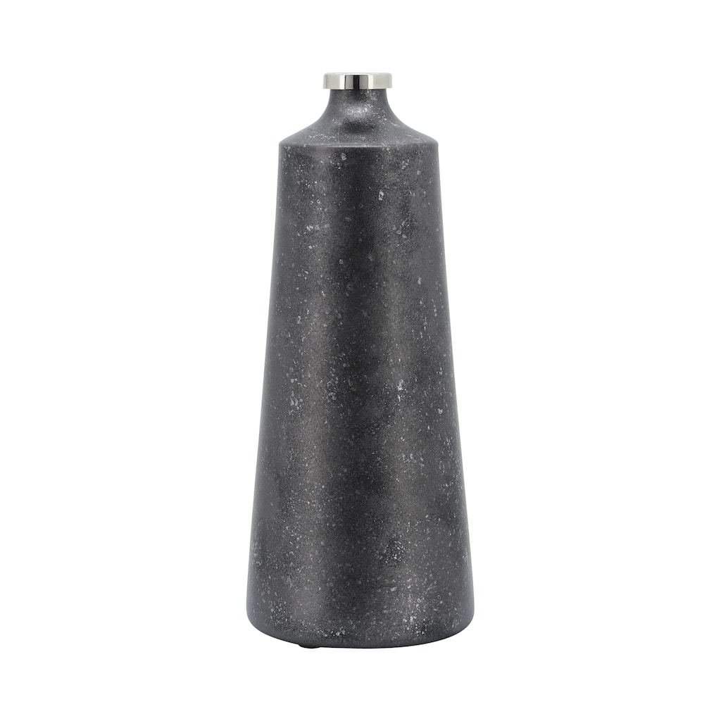 Sagebrook Home Glass & Aluminum Vase, Exquisite Home Decor Piece, Unique Accent for Stylish Interiors