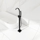 preview thumbnail 4 of 27, Floor Mounted Single Handle Clawfoot Tub Faucet with Hand shower - 8" x 48"