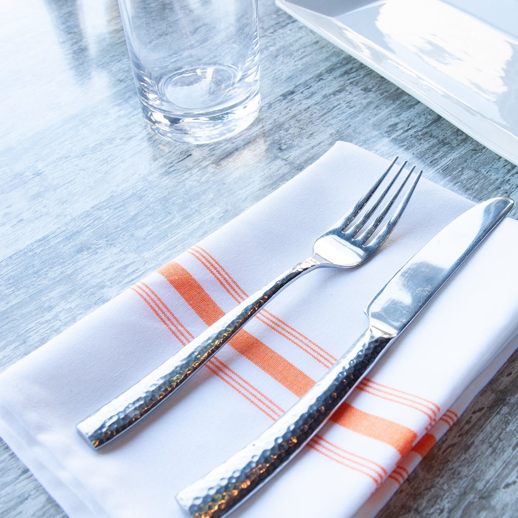 Arkwright Home 18x22 Inch Striped Bistro Napkins - Pack of 12