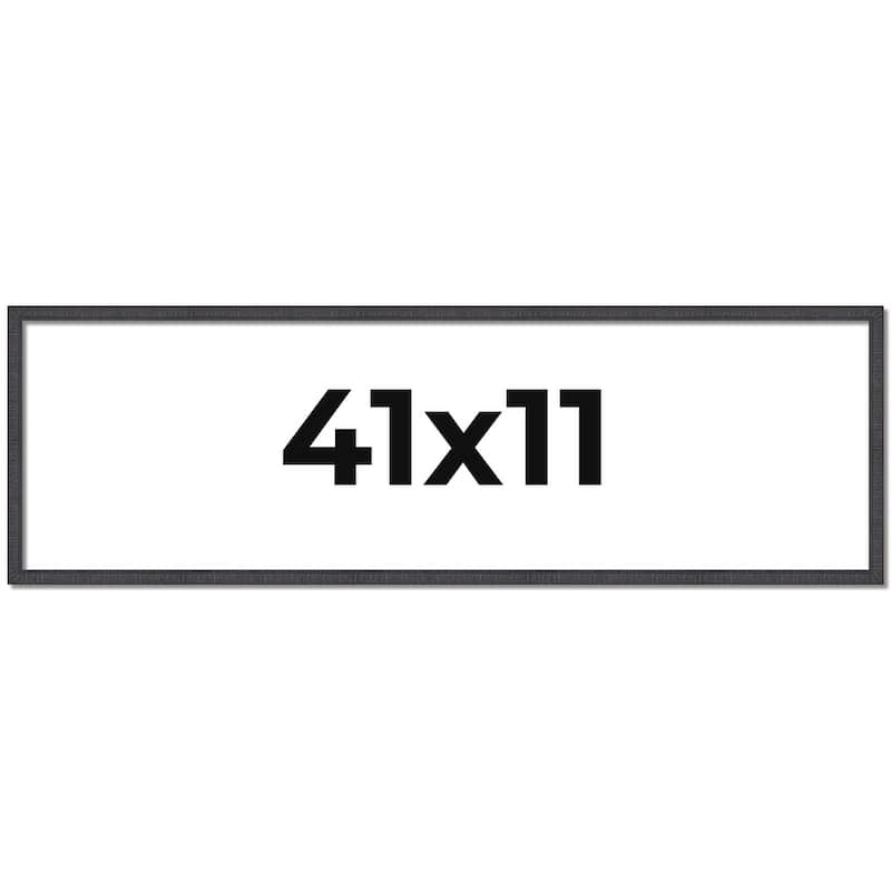 41x11 Frame Brown Solid Wood Picture Frame - Complete Modern Photo