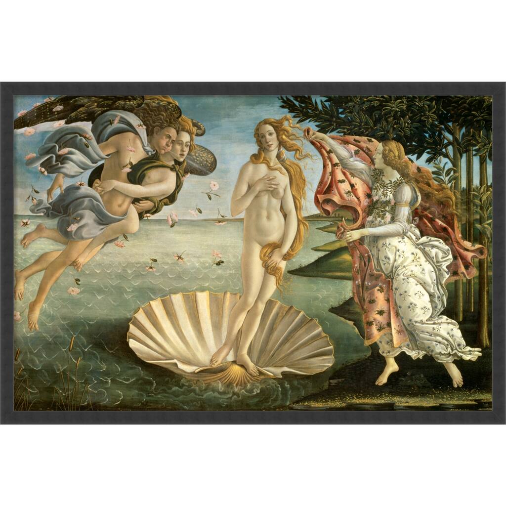 Framed Art Print The Birth of Venus ca. 1484 by Sandro Botticelli 38 x 26-inch