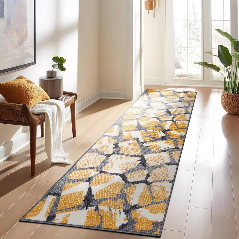 World Rug Gallery Contemporary Abstract Design Area Rug