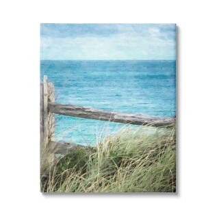 Stupell Waterfront Beach Fence Canvas Wall Art Design by Graffi*Tee ...