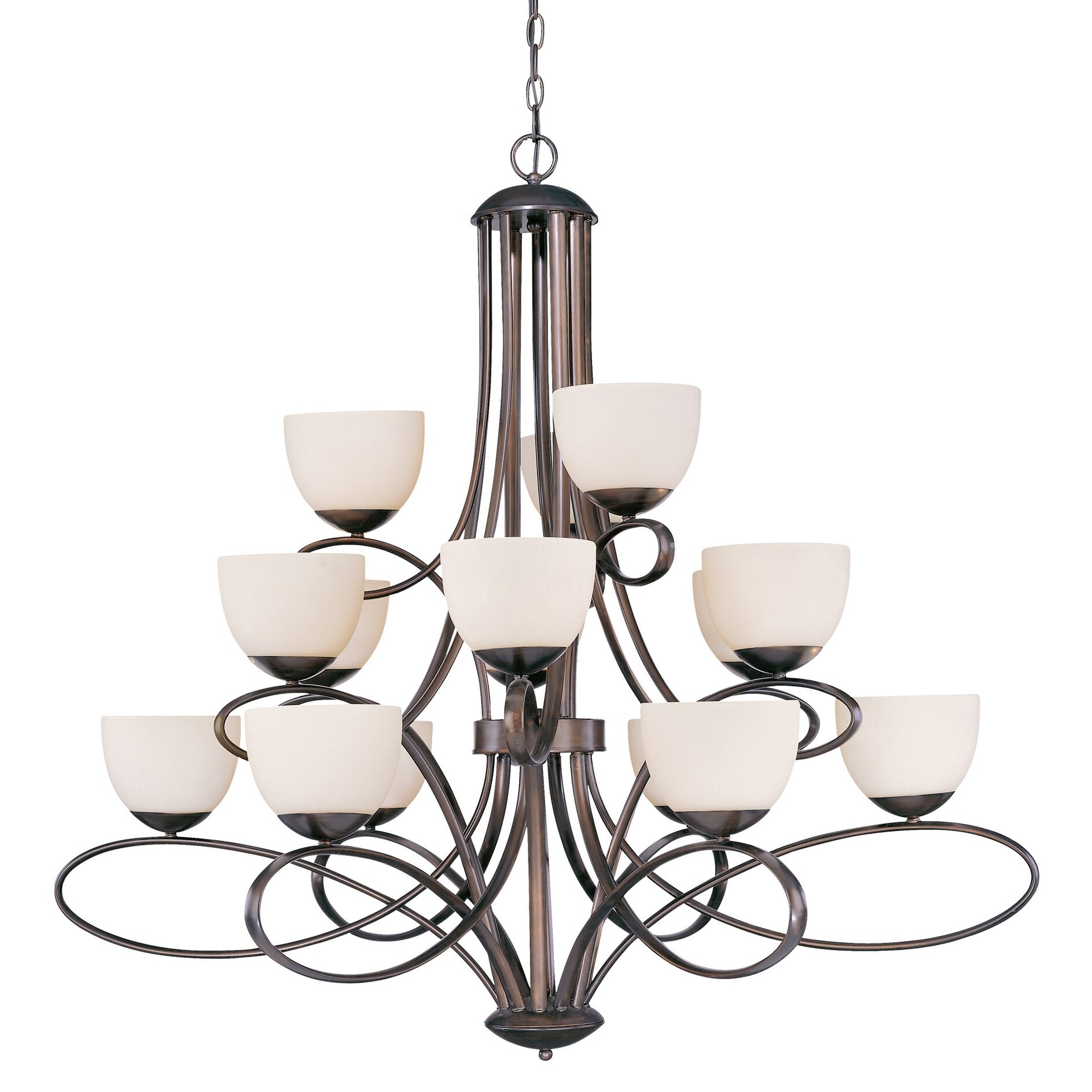 Classic Lighting 71025  39" Glass & Steel Chandelier from the Odyssey Collection - Chandeliers For Bedrooms by Overstock.com