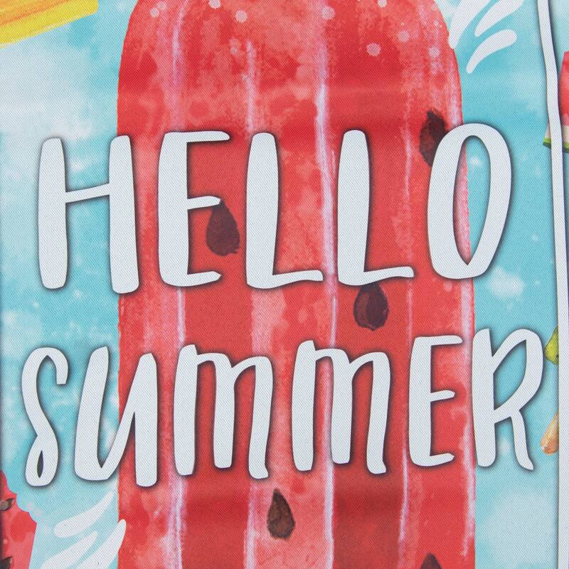 Hello Summer Ice Pop Outdoor Garden Flag 12.5" x 18"