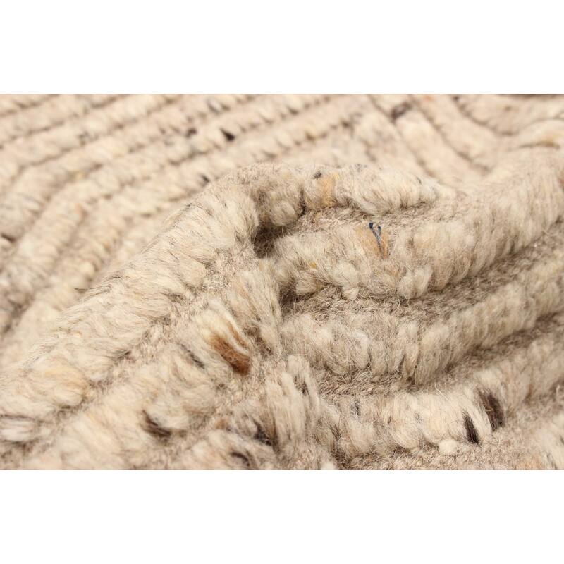 ECARPETGALLERY Hand-knotted Tangier Tan Wool Rug - 2'1 x 2'11