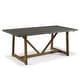 preview thumbnail 10 of 21, Middlebrook Solid Wood 72-inch Farmhouse Trestle Dining Table