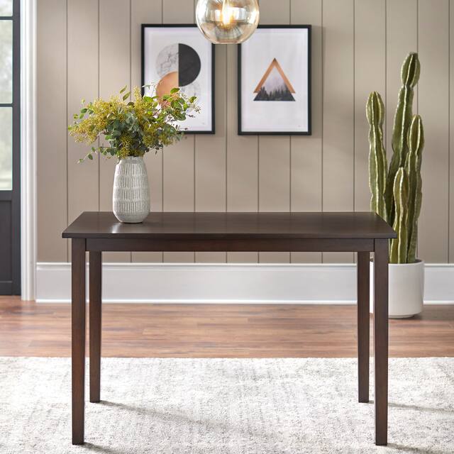 Simple Living Shaker Dining Table - Espresso
