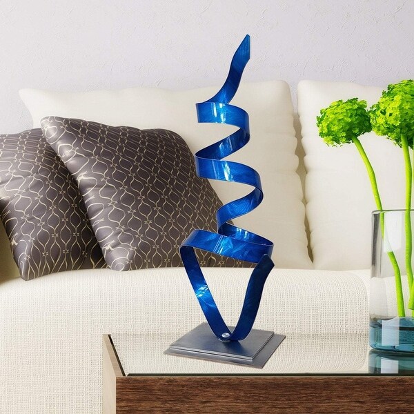 Statements2000 Metal Art Accent Sculpture Centerpiece by Jon Allen - Blue Whisper