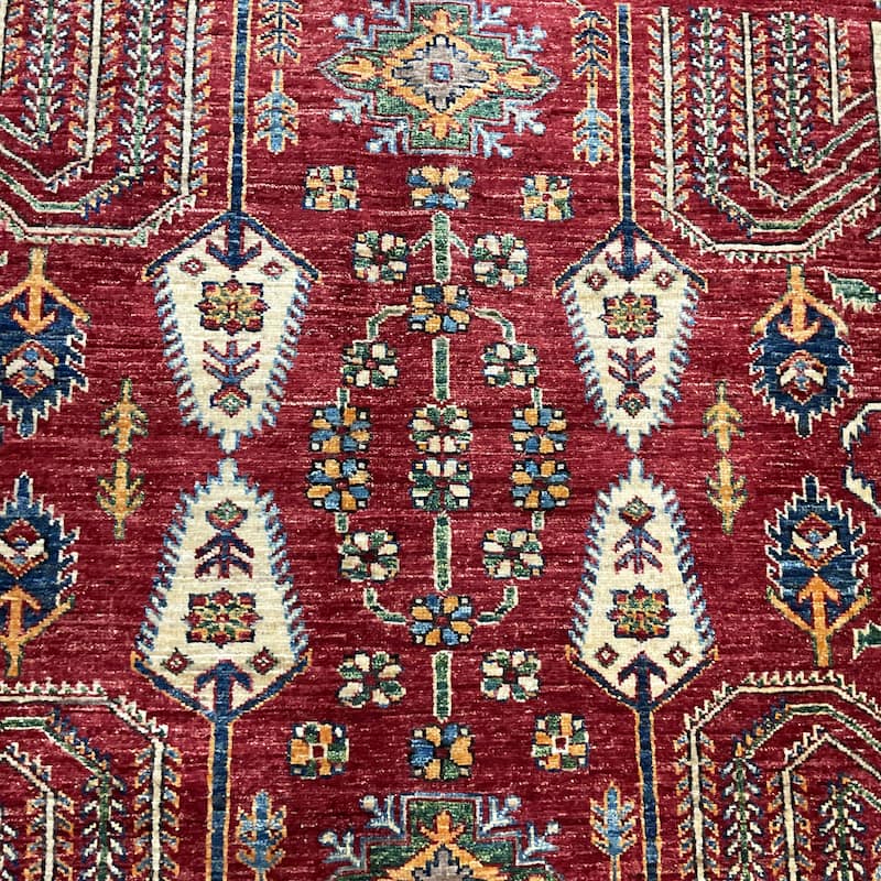 HERAT ORIENTAL Handmade Super Kazak Wool Rug - 5'5" x 8'3"