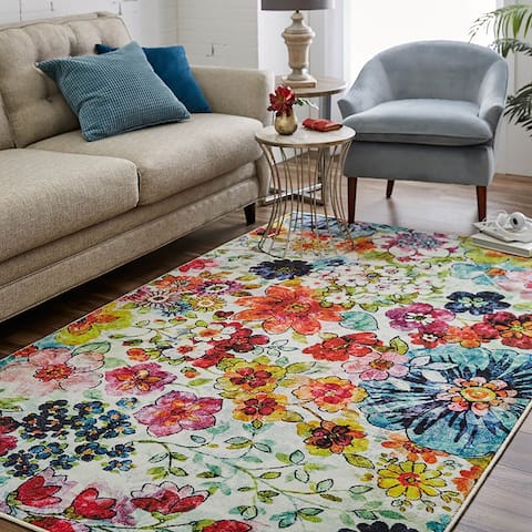 Mohawk Home Floral Blossoms Area Rug