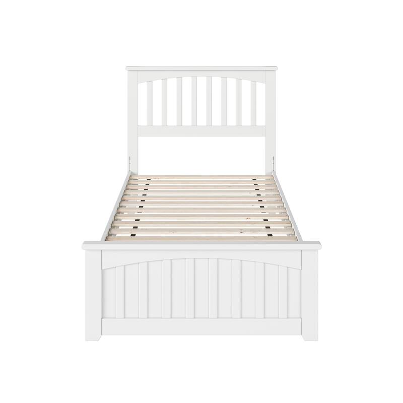 Becket Solid Wood Low Profile Platform Bed with Matching Footboard