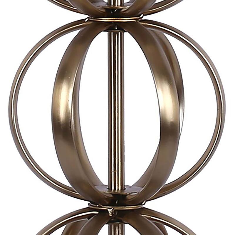 Linx 29" Metal Table Lamp with Linen Drum Shade (Set of 2)